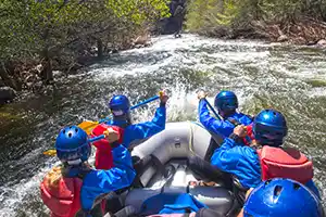 Kern river rafting on the Limestone section